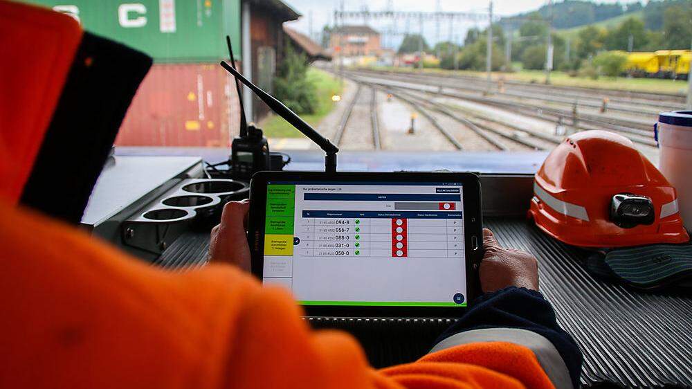 Die automatisierte Bremsprobe erspart Güterzügen bis zu 60 Minuten Handarbeit je Fahrt