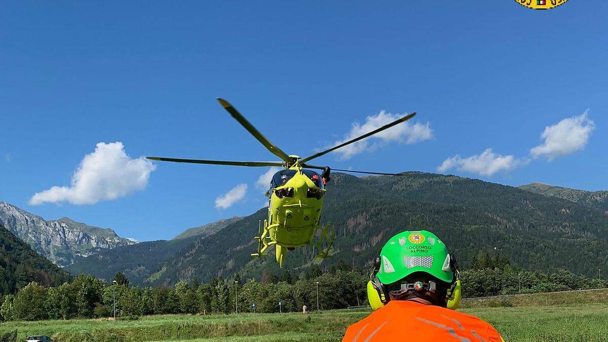 Der Hubschrauber rückte aus, um den orientierungslosen Villacher zu retten