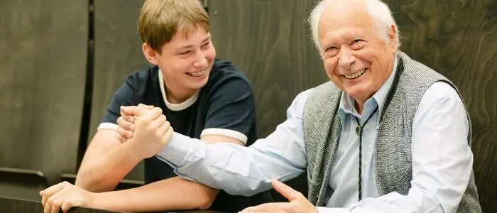 Das Bild zeigt Franz Dorner und Jörg Hofreiter