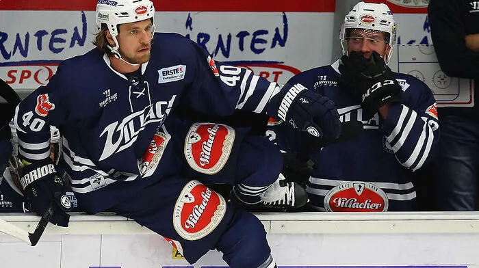 Villachs NHL-Stars Michael Grabner (links) und Michael Raffl zeigten vollen Einsatz