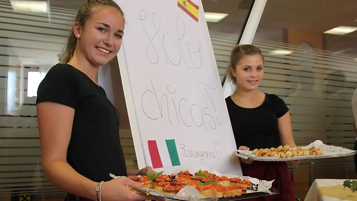 Passend zum Thema wurden auch Speisen einzelner europäischer Länder serviert