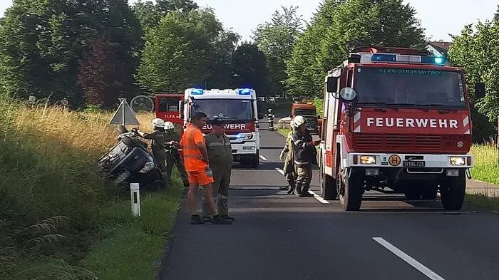 Die Lenkerin blieb bei dem Unfall unverletzt