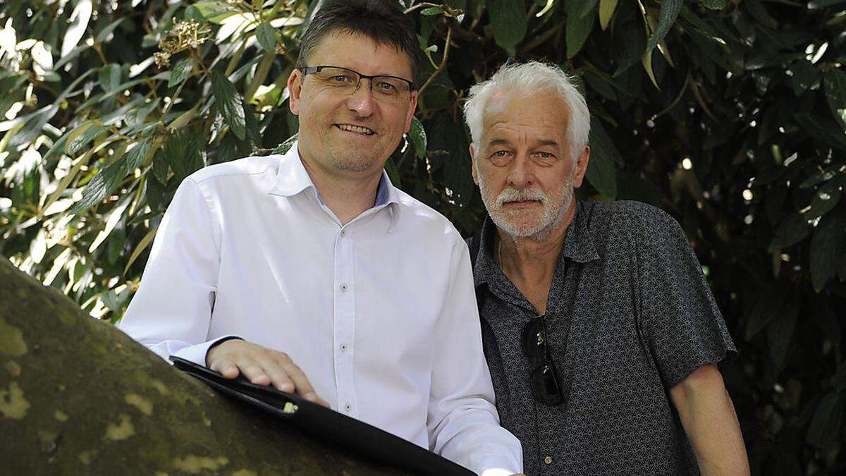 Jürgen Wieser und Fotograf Manfred Pauker aus Leoben arbeiten an einem neuen Bildband