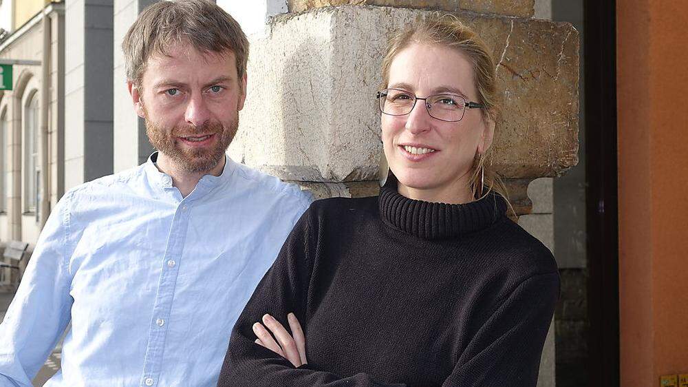 Helmut Schlatzer und Sabine Aigner vom Kapfenberger „Theater/Baum/Schere“ setzen sich für Flüchtlinge in Not ein