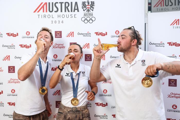 Lukas Mähr, Lara Vadlau und Valentin Bontus