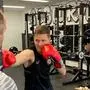 Die Sturm-Tormänner beim Boxtraining