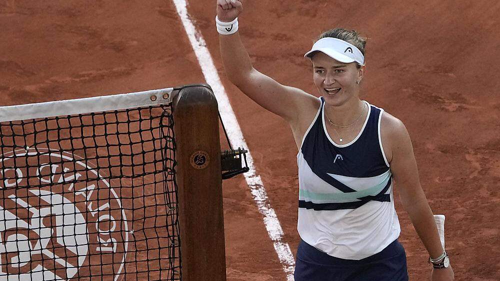 Barbora Kreijcikova setzte sicht in einem nervenaufreibenden Halbfinale durch.