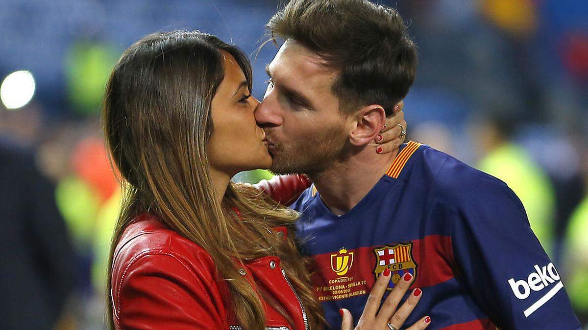 Lionel Messi und seine Antonella