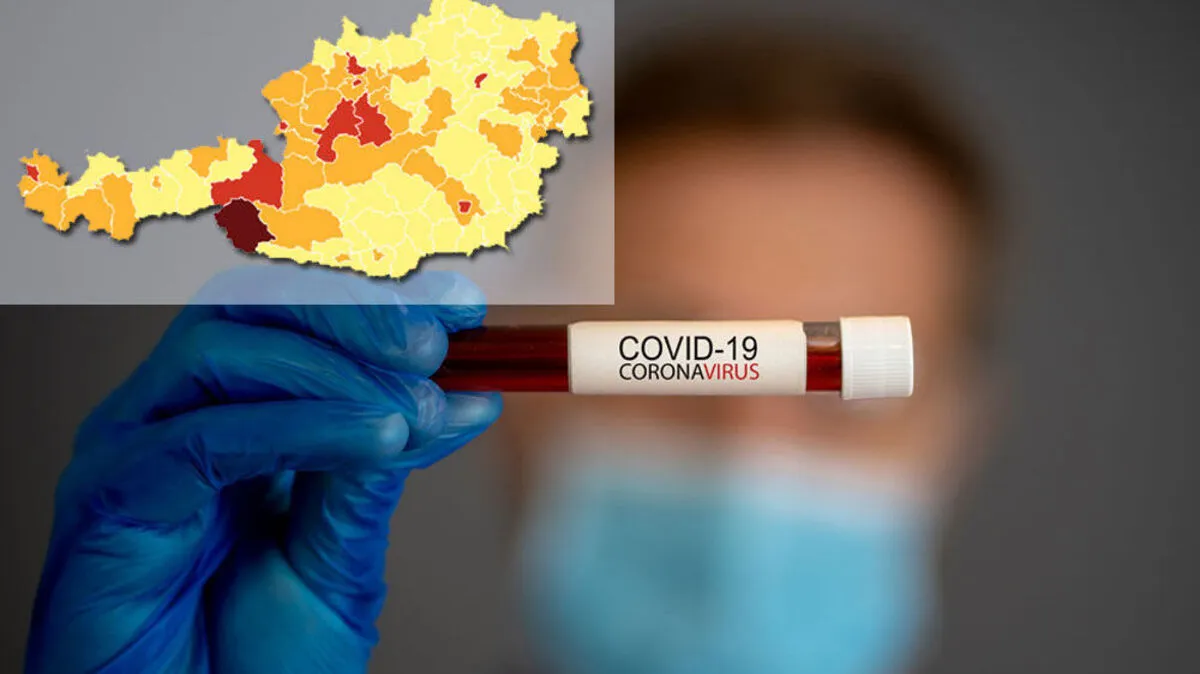 Graz ist auf der Corona-Österreichkarte des ORF bereits rot eingefärbt