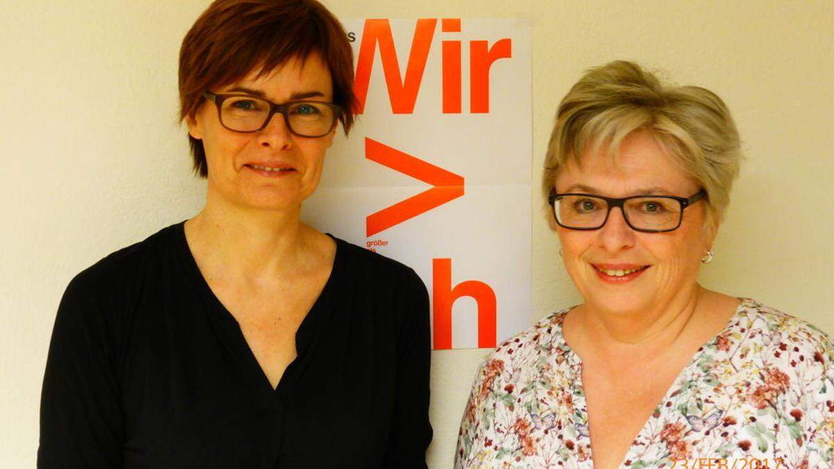 Janette Suntinger-Schneeweiß (links) und Ruth Holzer