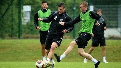 Die WAC-Spieler beim Training