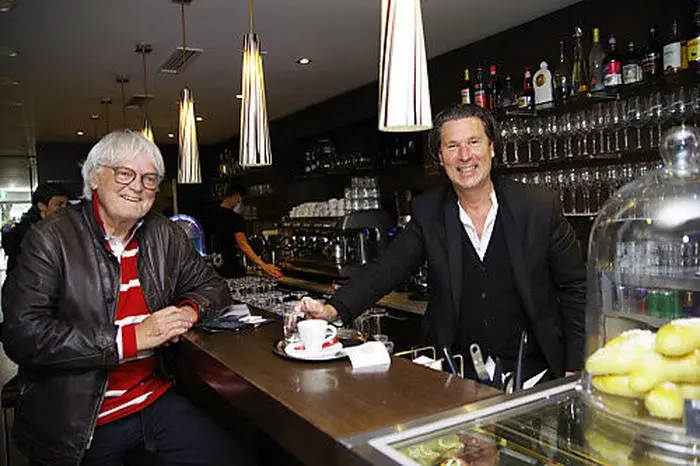 Joachim Pastor mit Lokalchef Andreas Gutschi in Bruck