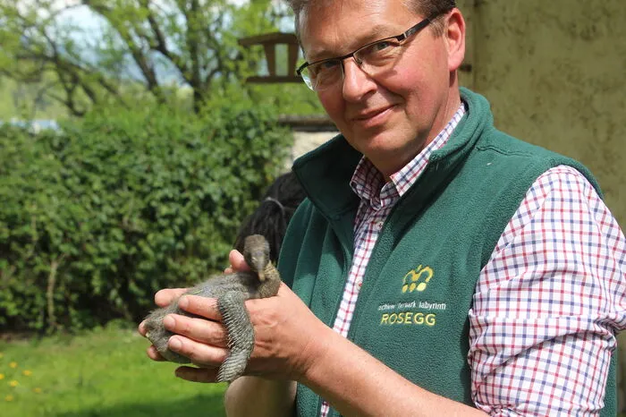 Emanuel Liechtenstein, Betreiber des Tierparks Rosegg und Obmann des Fördervereins "Waldrapp-Team"