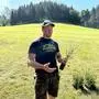 Christian Haberl aus St. Michael hat als Erster im Bezirk Leoben Soja angebaut
