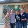 Auch Bürgermeister Köfer stattete dem Sommerfest einen Besuch ab. Elisabeth Lerch (Wohnhausleitung Standort Spittal, Petrus Dürmoser (Werkstättenleitung Standort Spittal), Dietmar Unterweger (Werkstätte Spittal) und Gerhard Köfer (von links)