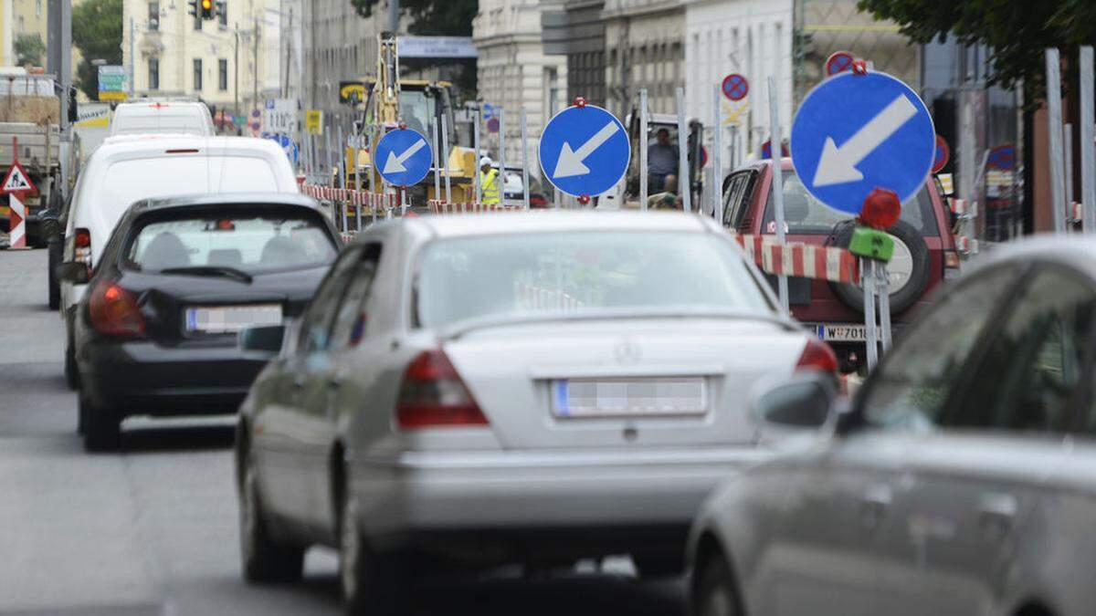 Stau im Frühverkehr