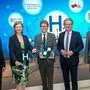 Rektor Harald Kainz, LR Barbara Eibinger-Miedl, Minister Martin Polaschek, LH Christopher Drexler und Rektor Wilfried Eichlseder 