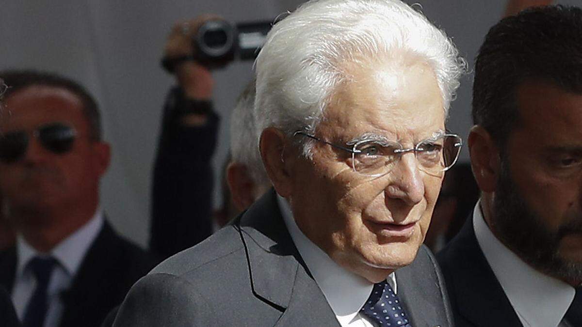 Krisengespräche: Staatschef Sergio Mattarella