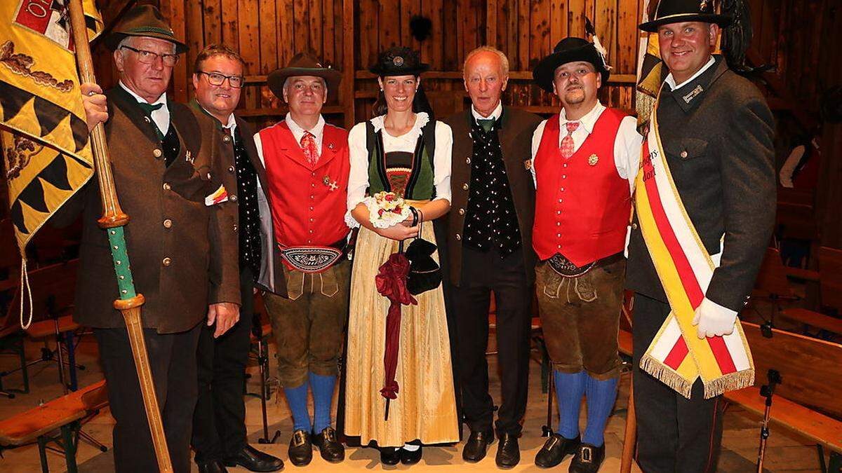 Ernst Veider, Josef Kerschbaumer, Dietmar Thaler, Tamara Angermann, Roland Zlöbl, Anton Thaler und Christian Angermann