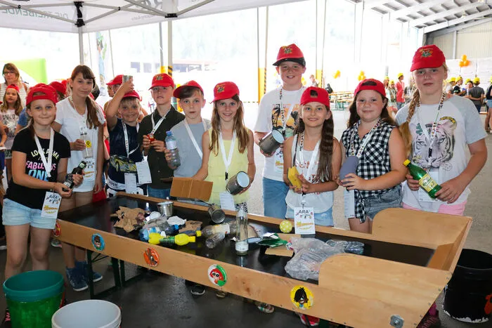 Die Kinder der Volksschule Paternion waren mit Freude bei der Sache