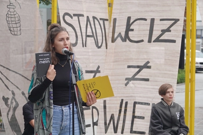 Ramona Arzberger sprach vor allem über Privilegien in der Gesellschaft...