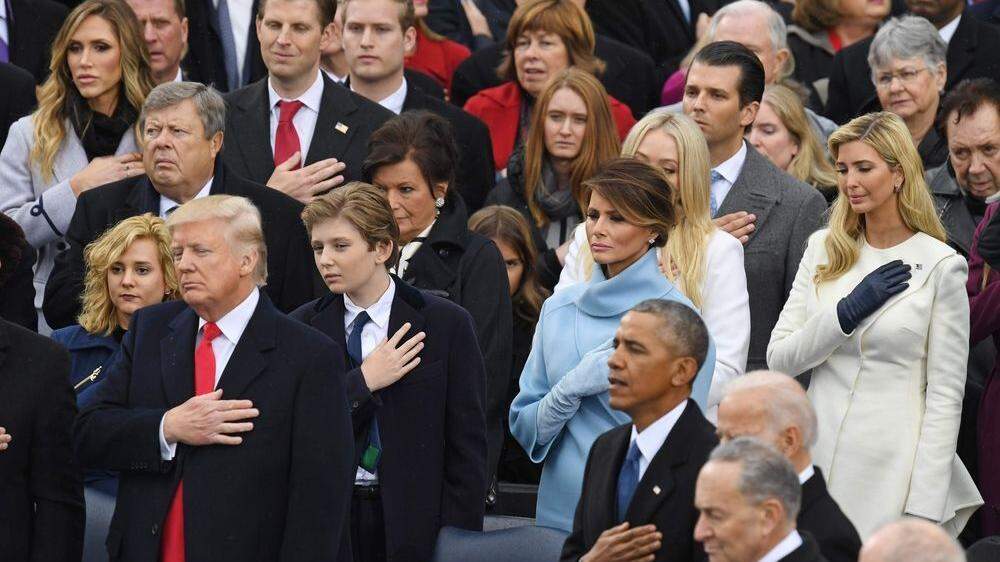Trumps Inauguration 2017. Selbstverständlich war sein Vorgänger Barack Obama dabei 