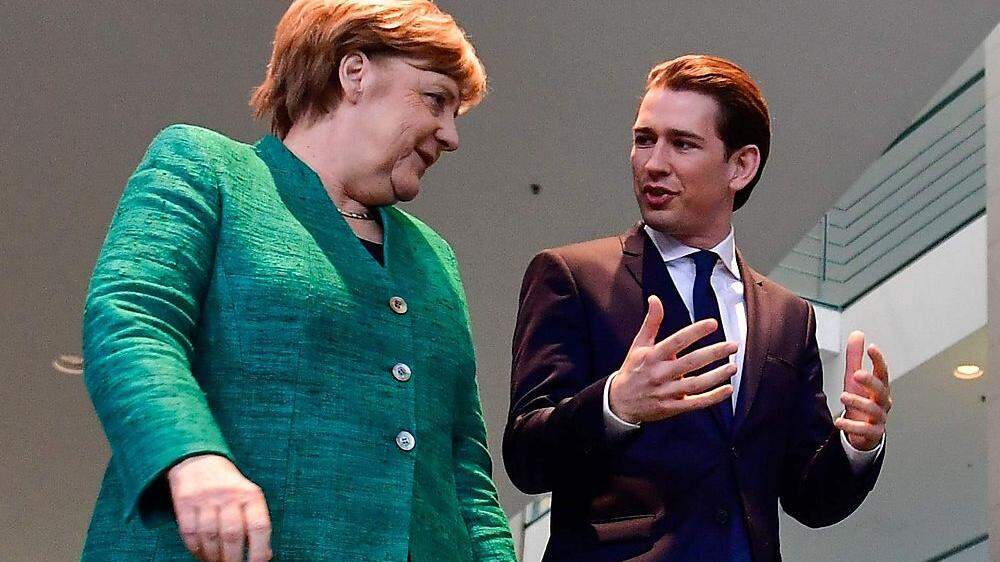 Kurz bei Merkel 