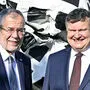 Gewaltiger Geldregen für ISTA-Chef Thomas Henzinger (rechts). Im Bild mit Bundespräsident Alexander van der Bellen bei der 10-Jahresfeier vor zwei Jahren