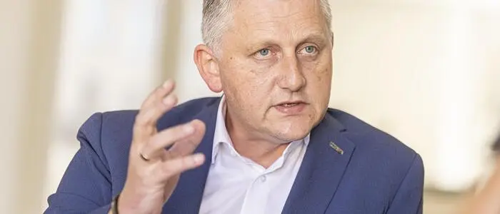 Reinhold Binder | Reinhold Binder, Chef der Produktionsgewerkschaft