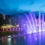 So farbenfroh und spektakulär sind die "Draupuls Wasserspiele"