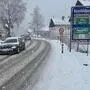Schon am Donnerstagvormittag gab es im Raum Hermagor Schneefall mit ersten Verkehrsbehinderungen