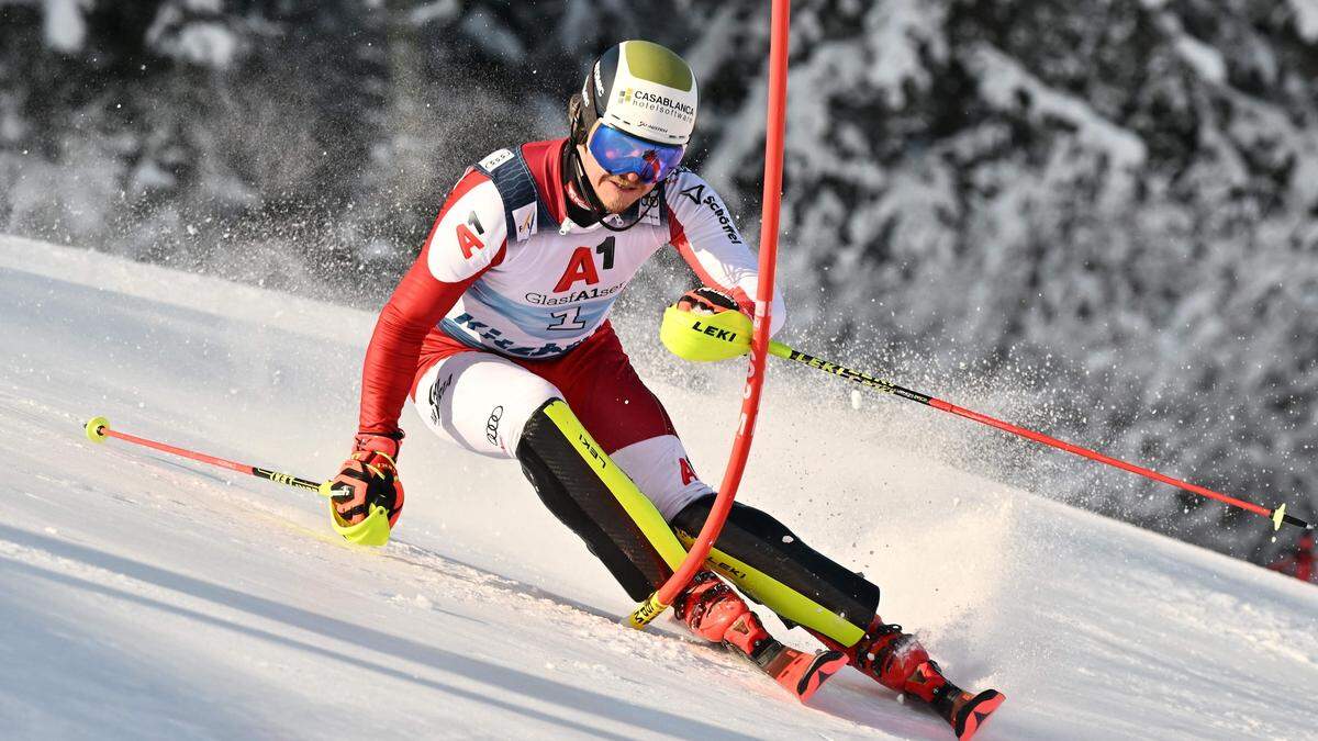 Manuel Feller ging mit Startnummer eins in das Rennen