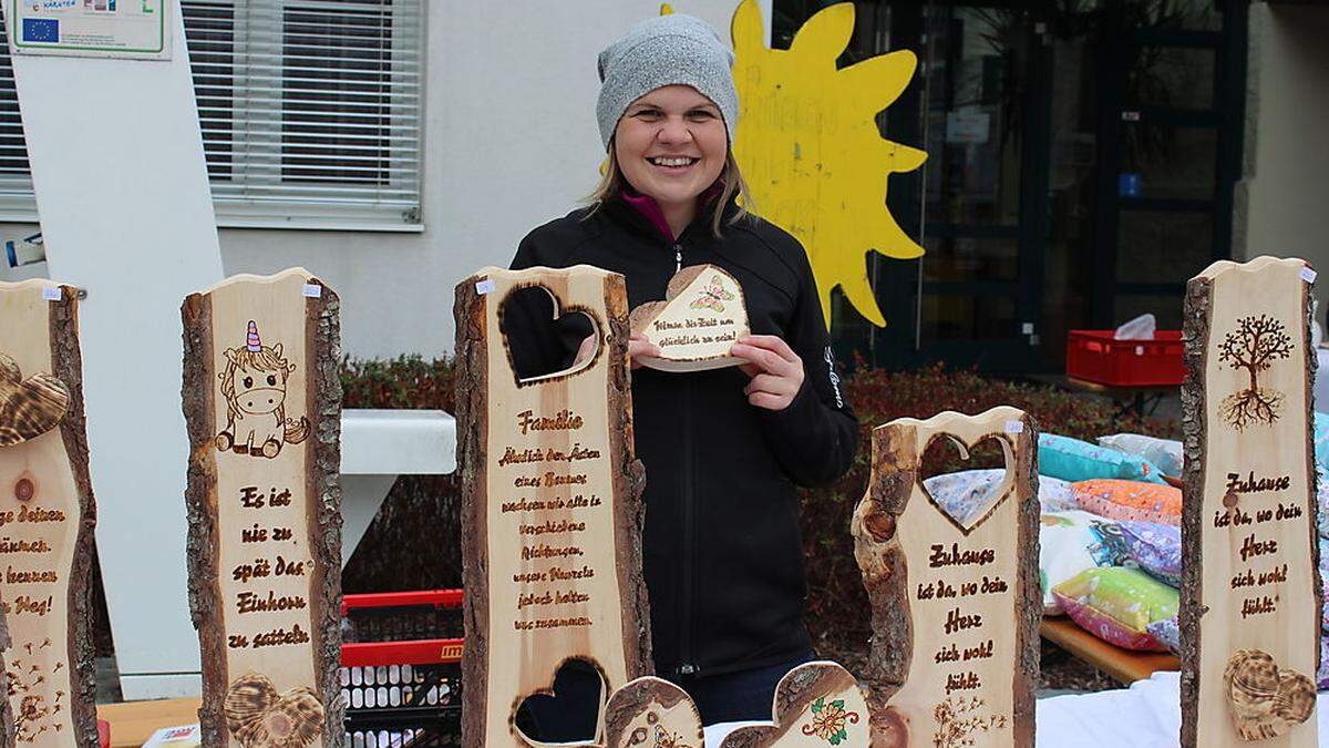 Renate Spanschel organisierte sieben weitere Aussteller für ein vielfältiges Angebot