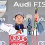 Alexis Pinturault freut sich über seinen Sieg beim Weltcup-Auftakt in Sölden.