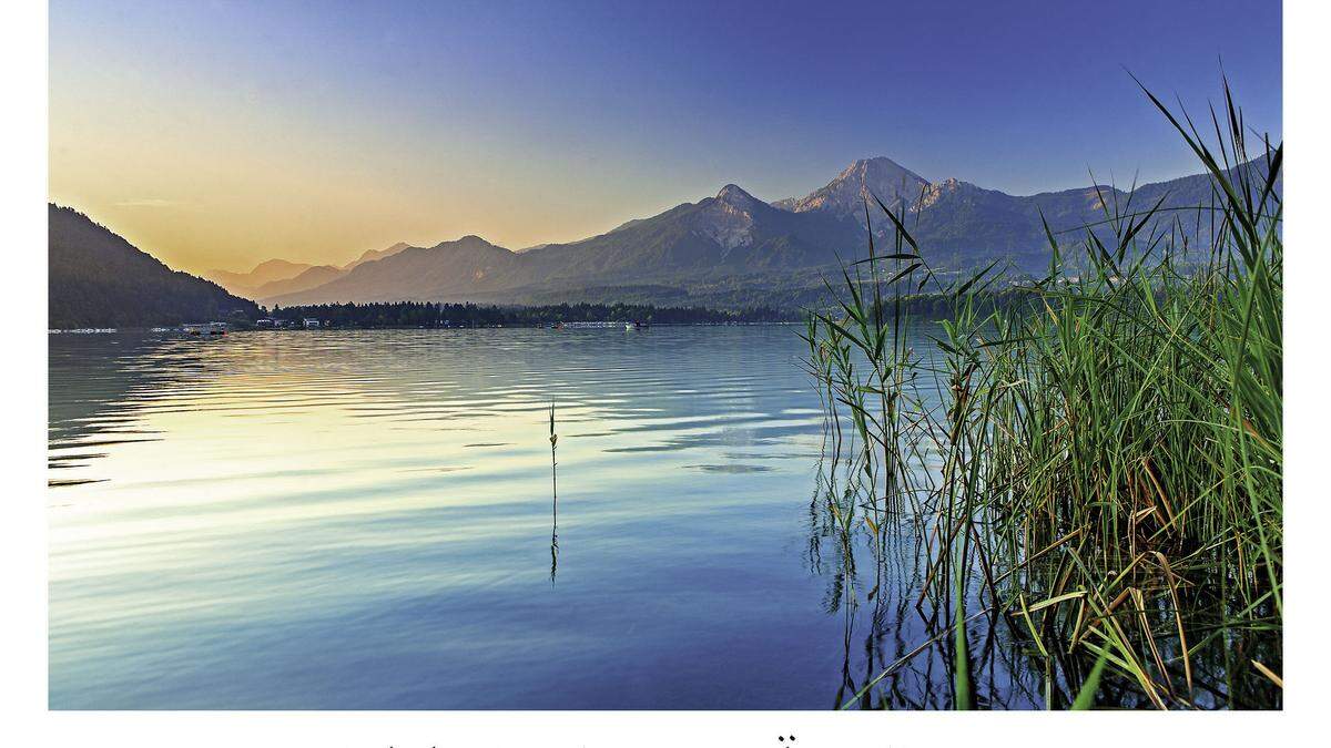 Der Faaker See als Postkarte