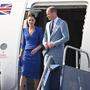 Herzogin Kate und Prinz William bei ihrer Ankunft in Belize