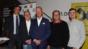 LRV Generalversammlung | Klaus Kabasser, Richard Stering, Gerald Pototschnig, Jürgen Pail und Daniel Auer 
