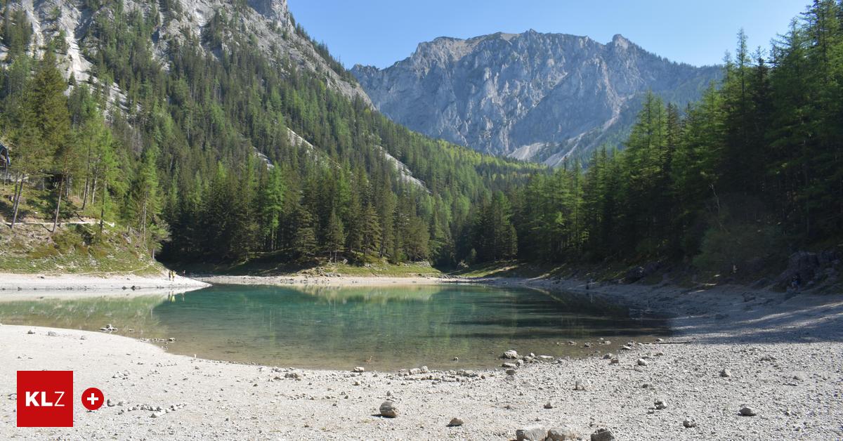 Langsam rinnt das Wasser in den ausgetrockneten Grünen See zurück