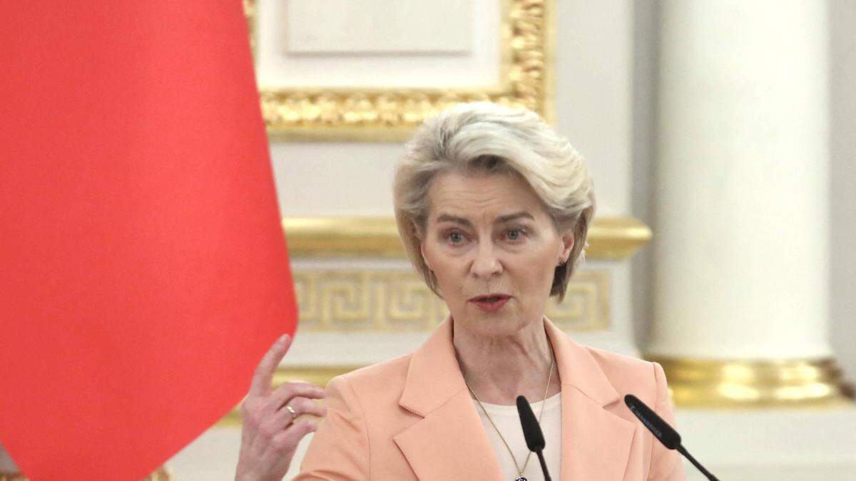 Kommissionschefin Ursula von der Leyen will die Ukraine weiterhin unterstützen