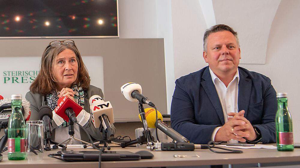 Bis diesen Freitag wird sondiert: KPÖ-Chefin Elke Kahr und SPÖ-Chef Michael Ehmann 