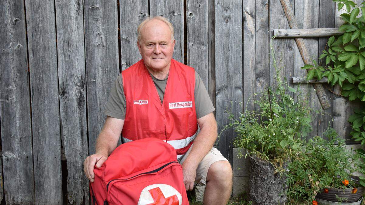 Franz Wutte (63) engagiert sich bereits seit fast 40 Jahren beim Roten Kreuz