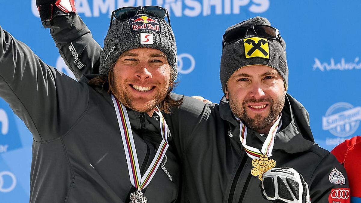 Wieder Gold für Andreas Prommegger (r.) und Benjamin Karl