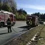 Kurz vor der Abfahrt Steinberg war eine Böschung neben der A2 in Brand geraten