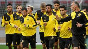 Die Dortmund-Stars beim Training in der Wörthersee-Arena