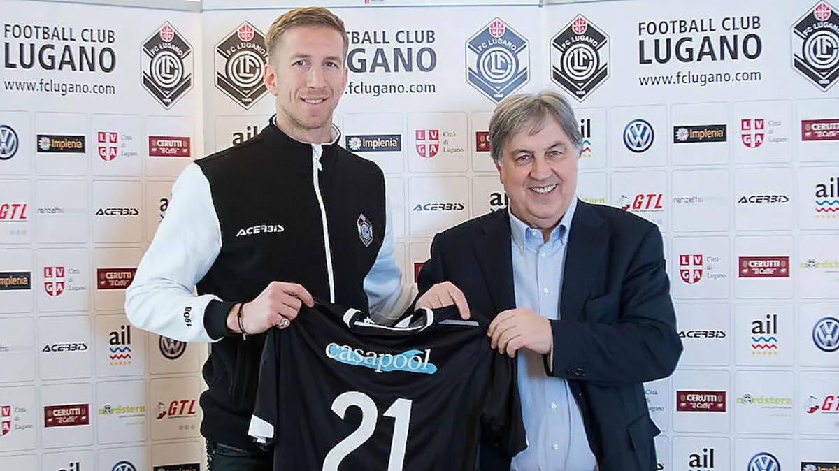 Marc Janko wurde gestern vom FC Lugano als Neuzugang vorgestellt. Er bleibt bis 2019.