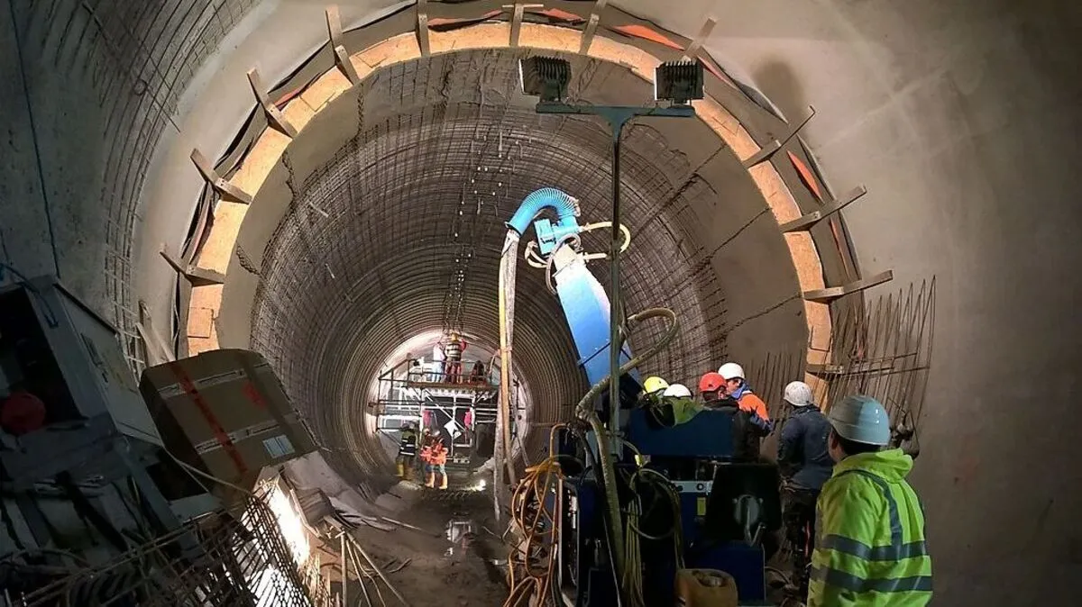 Abdichtungsarbeiten im Stollen waren erfolgreich