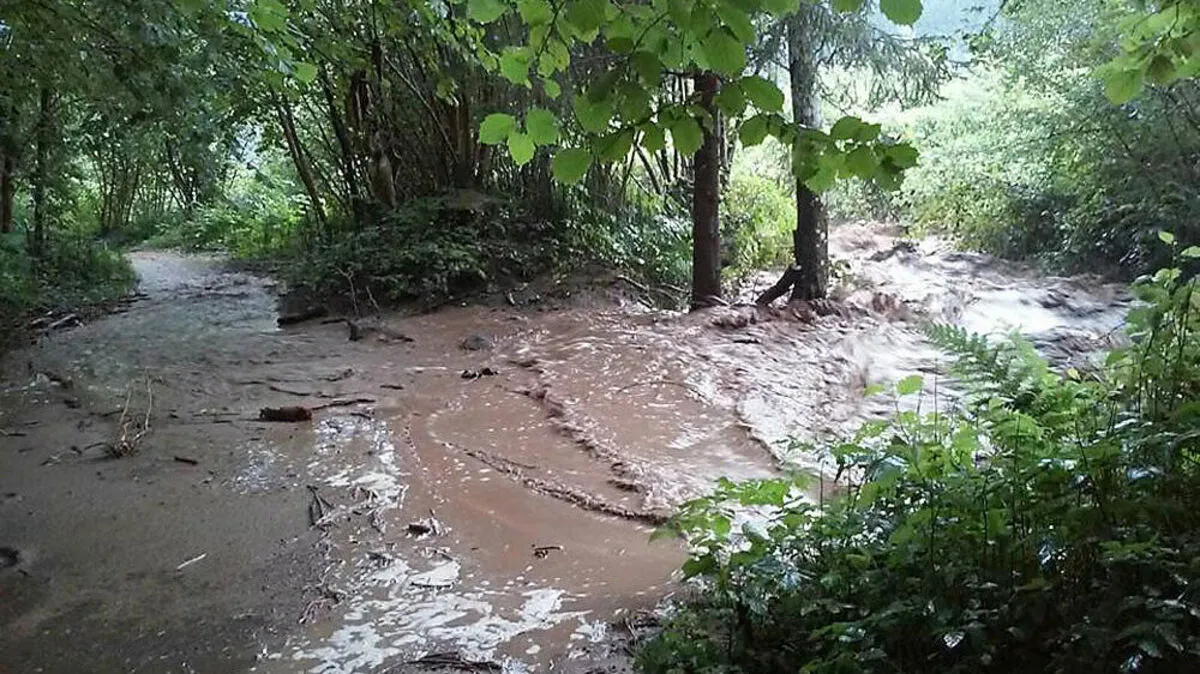 In Eberstein kam es zu Überflutungen
