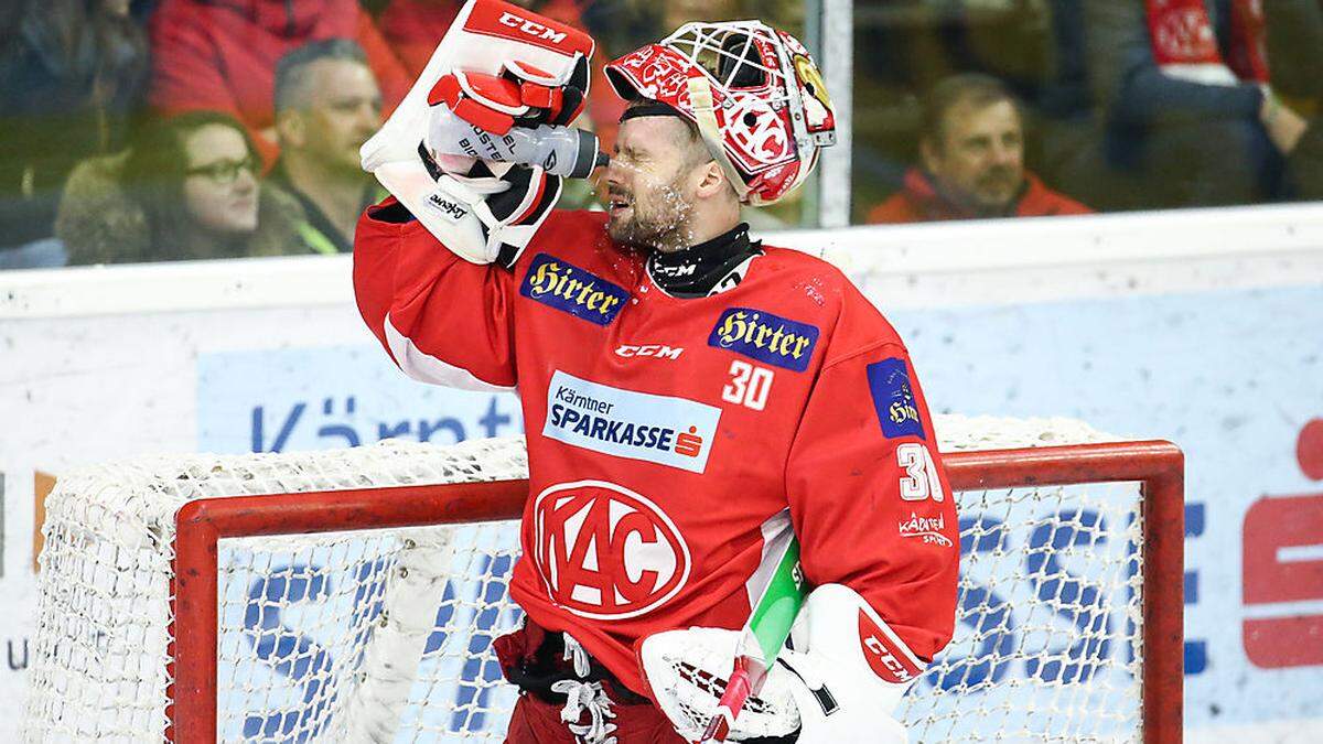 Zieht Graz den Nerv: KAC-Keeper Lars Haugen