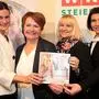 Sigrid Wiener, die neue Bezirksobfrau Anna Harrer, Bianka Tengg und Julia Felber