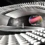 Da schau her! Ein riesiges Auge für die Bühne des Song Contest